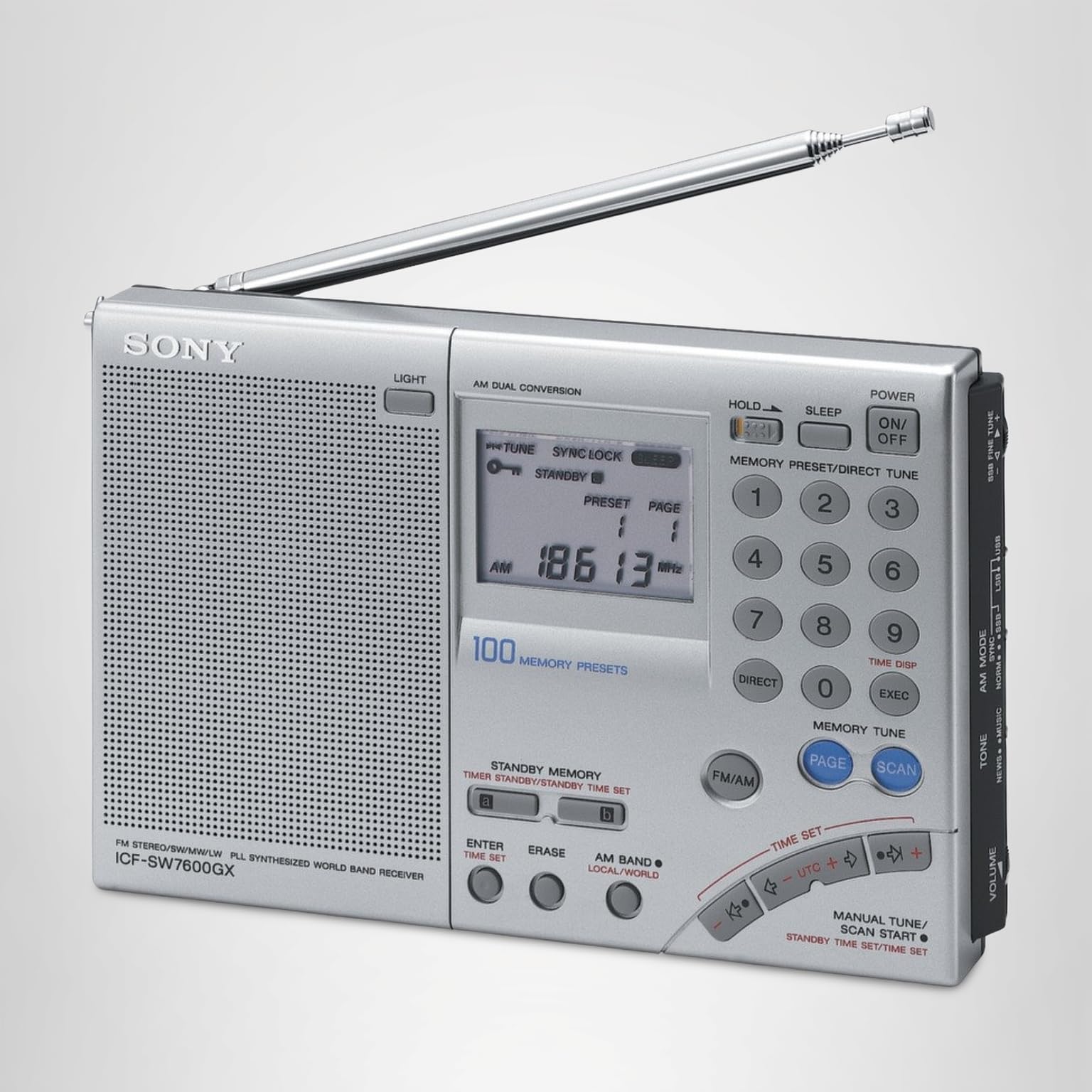 SONY 超高感度ポータブル短波ラジオ FM AM ICF-SW7600G Amazon | SONY 短波ラジオ ICF-SW7600GR 【並行輸入品】 | Sony | 卓上